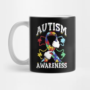 Autism Awareness Ribbon Autism Awareness Supporter Mug